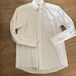 White long sleeve button down large 16  34/35